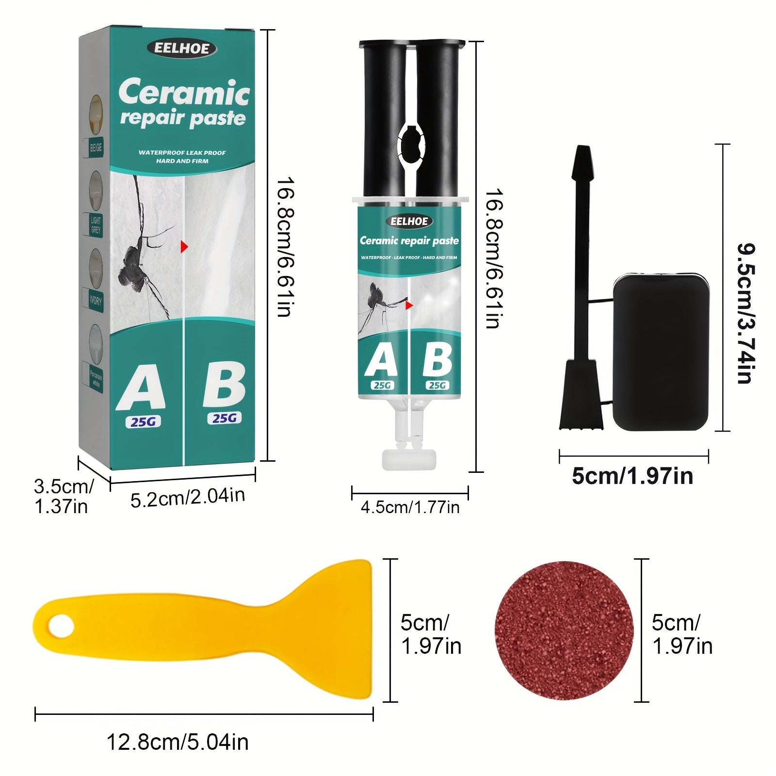 Ceramic Tile Repair AB Adhesive Set Metal Ceramic Tile Filling Crack Clogging
