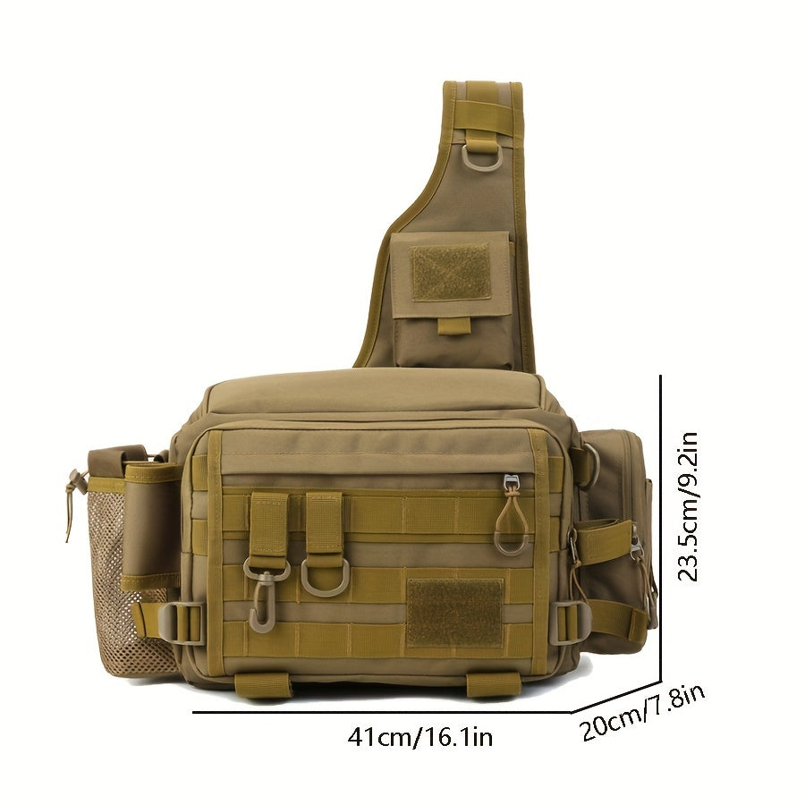 Multifunctional Shoulder Bag Messenger Bag Fishing Bait Hook Storage