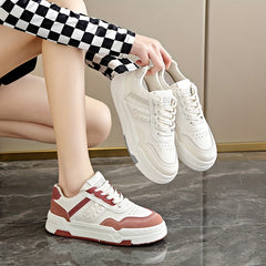 Low Cut Lace Up Skate Shoes Wear Resistance Non Slip Flat Sneakers