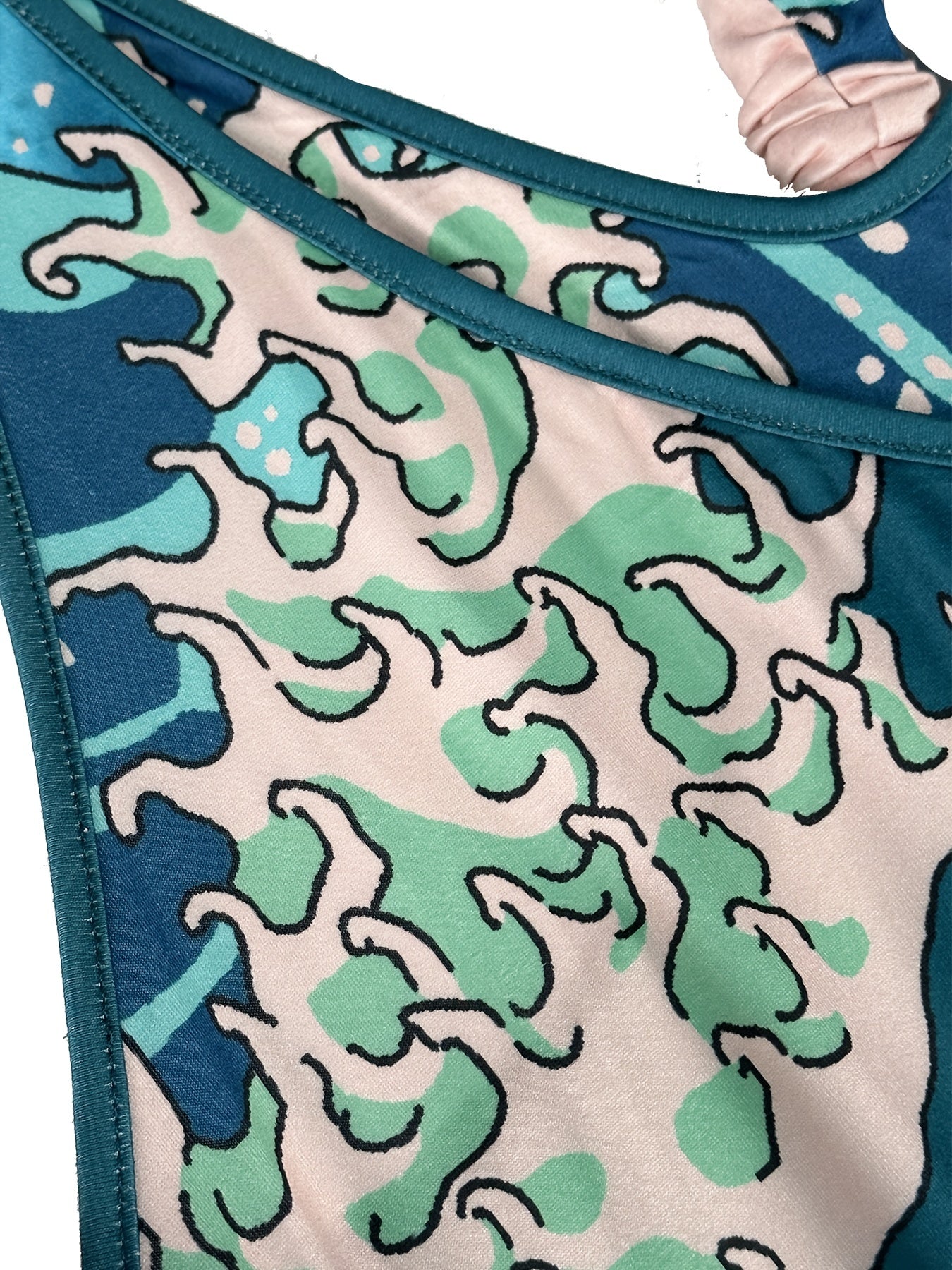  Painting Print V Neck Jumpsuit