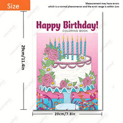 Deluxe 29 Happy Birthday Coloring Book - Unique Cover