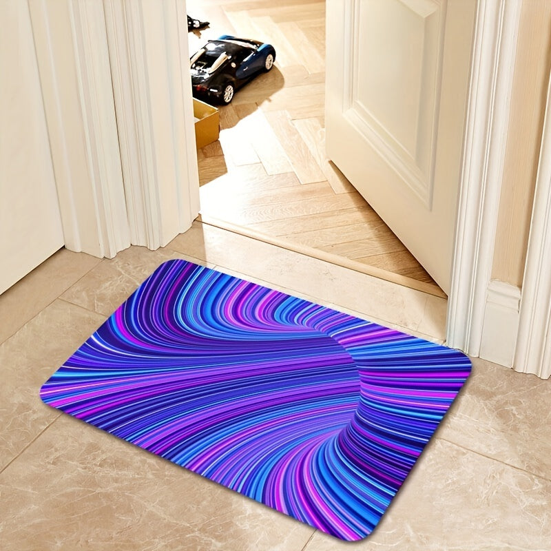 3D Stereo Vision Floor Mat Modern Non Slip Indoor Carpet