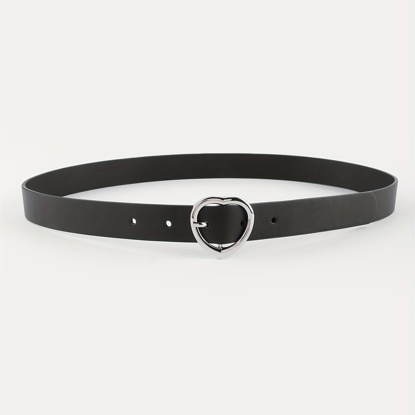 Heart Shape Buckle Wide Belt Casual PU Girdle Women Waistband