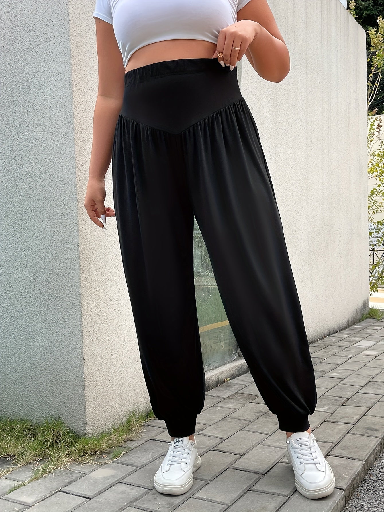  Tummy Control High Rise Casual Pants