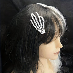 Skeleton Hair Claws Clips Skull Hand Barrettes Zombie Bone Claw Hair Clip