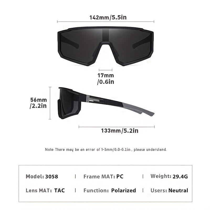Sports Sunglasses Polarized Lens UV Protection Men's Outdoor Sunglasses