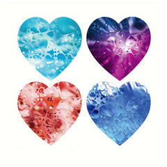 500pcs Heart Shaped Sticker Seal Labels Scrapbooking Craft Party Gift Packaging