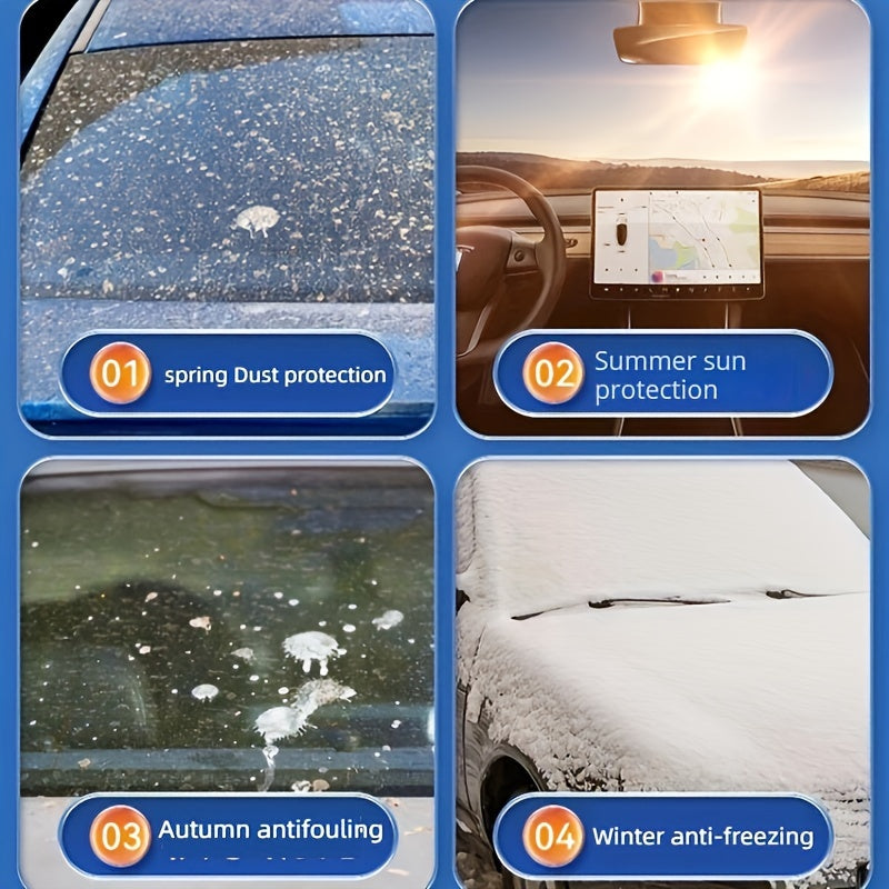 Car Front Windshield Snow Cover Sunshade Winter Thickening Car Clothing