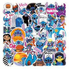 100pcs Stitch & Pink Waterproof Stickers - Fun & Playful Designs for Youngsters
