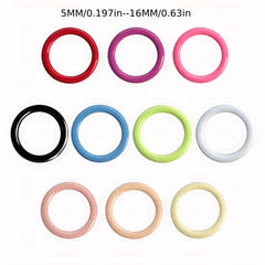 100pcs Round Knitting Stitch Markers 10 Colors Locking Crochet Accessories