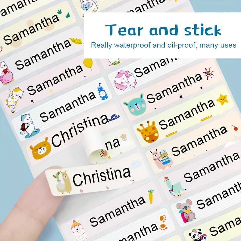 Custom Name Sticker Waterproof Personalized Office School Supplies Tag