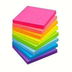 8pcs Sticky Notes Bright Self-adhesive Mini Stickers Random Colors
