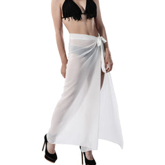 Women's Chiffon Sarong Sheer Wrap Scarf Beach Towel