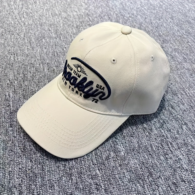 Big Head Circumference Men's Retro Baseball Cap Embroidered Sunshade Peaked Cap