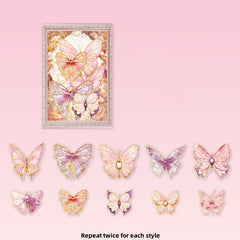 20pcs Butterfly Collection Series Decorative Stickers