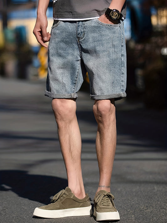 Men's Denim Jeans With Pockets - Summer Outfit