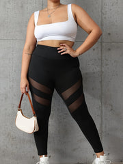  Contrast Mesh High Stretch Leggings