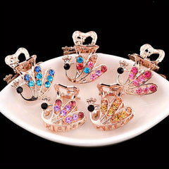 Rhinestone Butterfly Hair Claw Clip Non Slip Grip Hair Jaw Clip