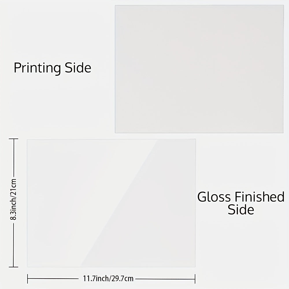 30 Sheets DTF Transfer Film 8.5x11 In Matte Sublimation Transfer