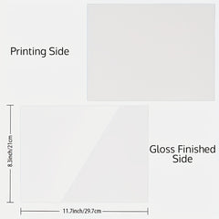 30 Sheets DTF Transfer Film 8.5x11 In Matte Sublimation Transfer