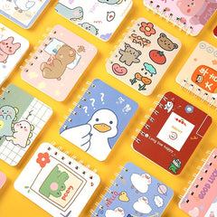 2pcs Cartoon A7 Coil Book Loose leaf Notebook Student