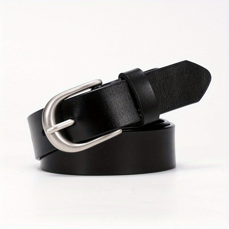 Leather Casual Belt Oval Pin Buckle Pants Jeans Belts Plus Size