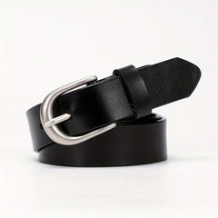 Leather Casual Belt Oval Pin Buckle Pants Jeans Belts Plus Size