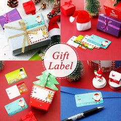 500pcs Santa Claus Stickers Self Adhesive Christmas Tags