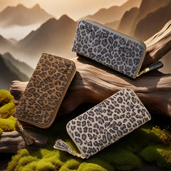 Leopard Print RFID Blocking Women's Wallet Long Clutch