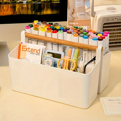 Portable Storage Basket Large Capacity Desk Organizer Pen Holder