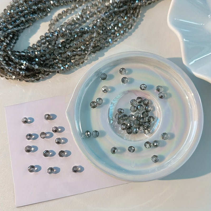 3mm 8mm Grey Crystal Beads for DIY Jewelry