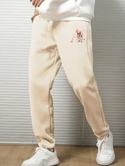 Men's Loose Sweatpants with Letter Print