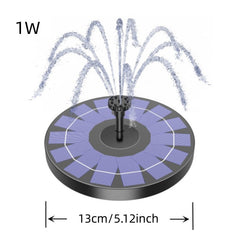 Solar Fountain Pump 1.5W with 6 Nozzles