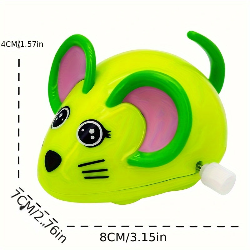 Clockwork Toy Animal String will Run Cartoon On Chain Plastic Little Mouse
