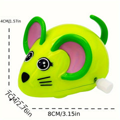 Clockwork Toy Animal String will Run Cartoon On Chain Plastic Little Mouse