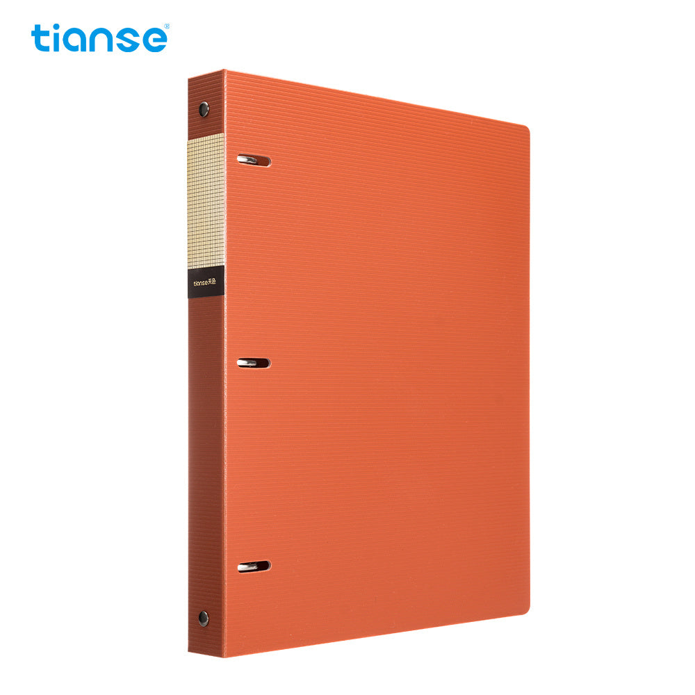 TIANSE 3-Hole A4 File Folder w/ Pockets 220 Sheets Capacity Binder
