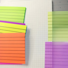 Sticky Notes Line Marking Stickers Set of 7 Books