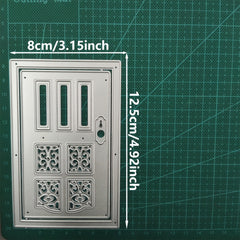 Retro Door Metal Cutting Dies for Scrapbooking Paper Craft