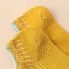 10 Pairs Floral Pattern Low Cut Ankle Socks - Women's Stockings