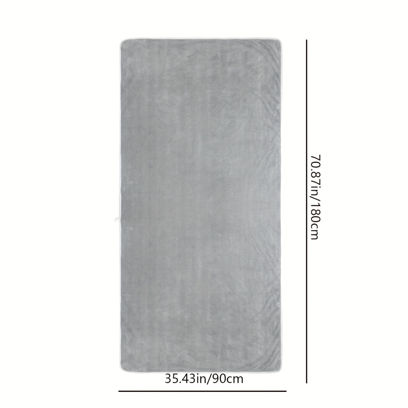 High Bath Sheet Coral Fleece Microfiber Towel Gray