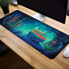 Bus Pattern Mouse Pad for Office and Gaming