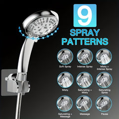 Concealed Shower Set Full Copper Two way Shower Head Combination