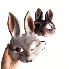 Men's Rabbit Plush Mask Halloween Cosplay Party Prop