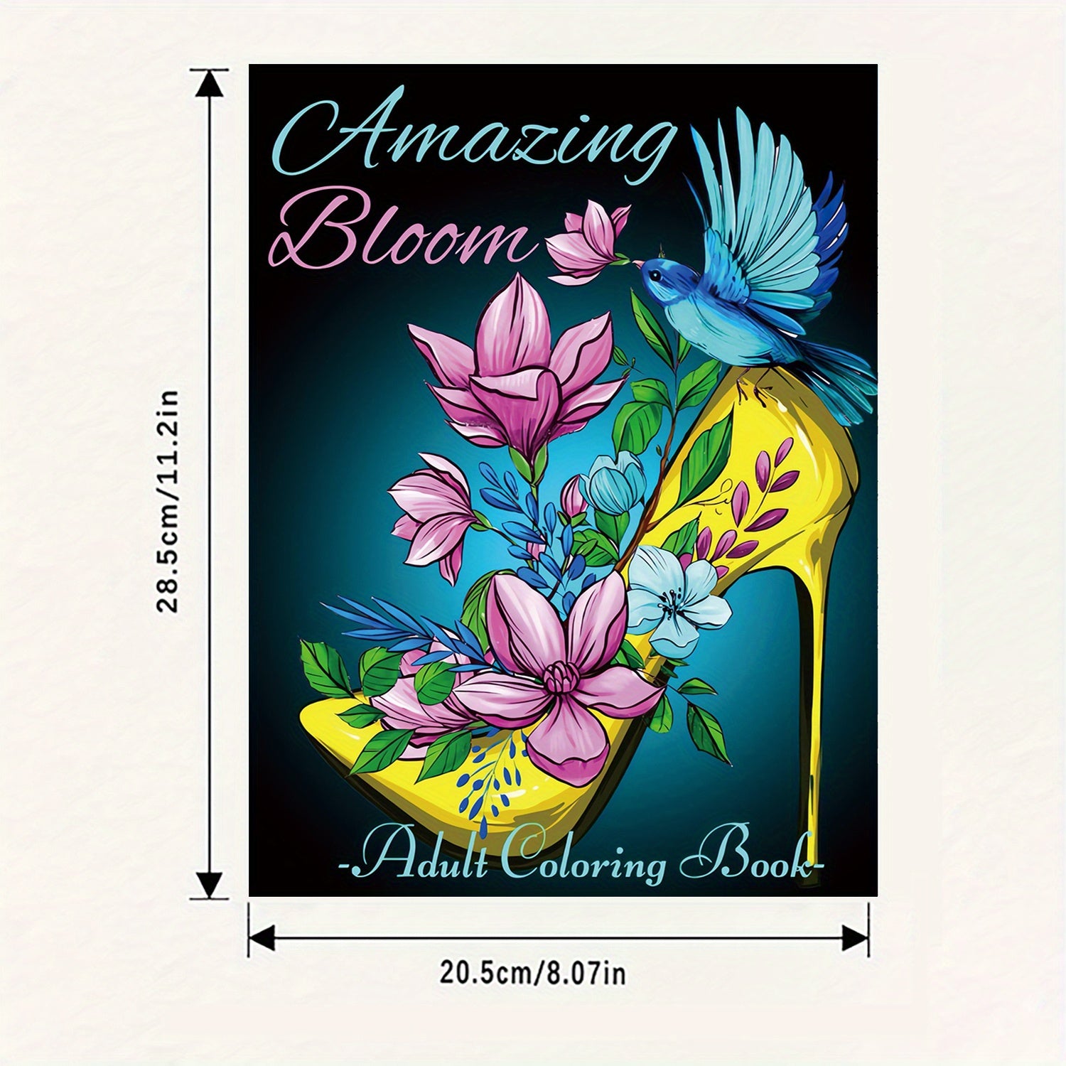 Blooming Shoes Coloring Book 22 Pages 28x20 Drawing Board