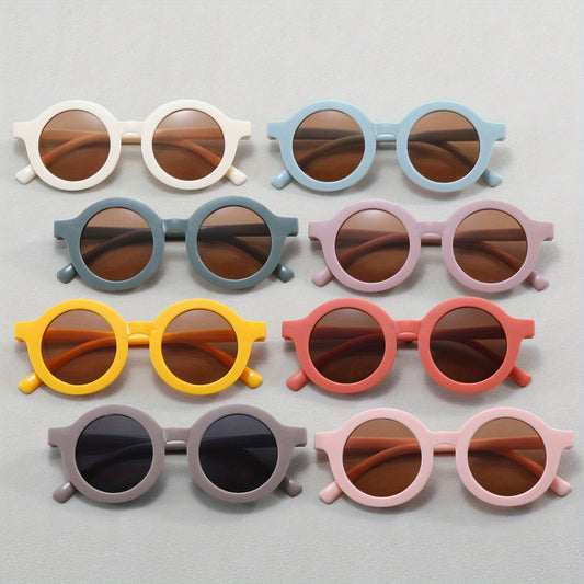 Kids Round Vintage Sunglasses for Outdoor Activities