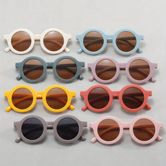 Kids Round Vintage Sunglasses for Outdoor Activities