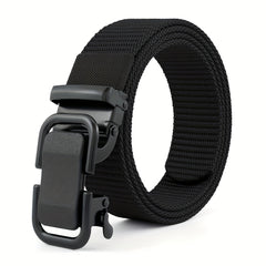 Nylon Elastic Tactical Belt with Metal Buckle