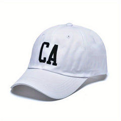 CA Letter Soft Top Baseball Cap Embroidered Outdoor Hat