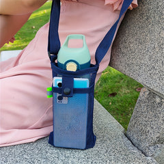 Mesh Bottle Carrier Bag Adjustable Shoulder Strap