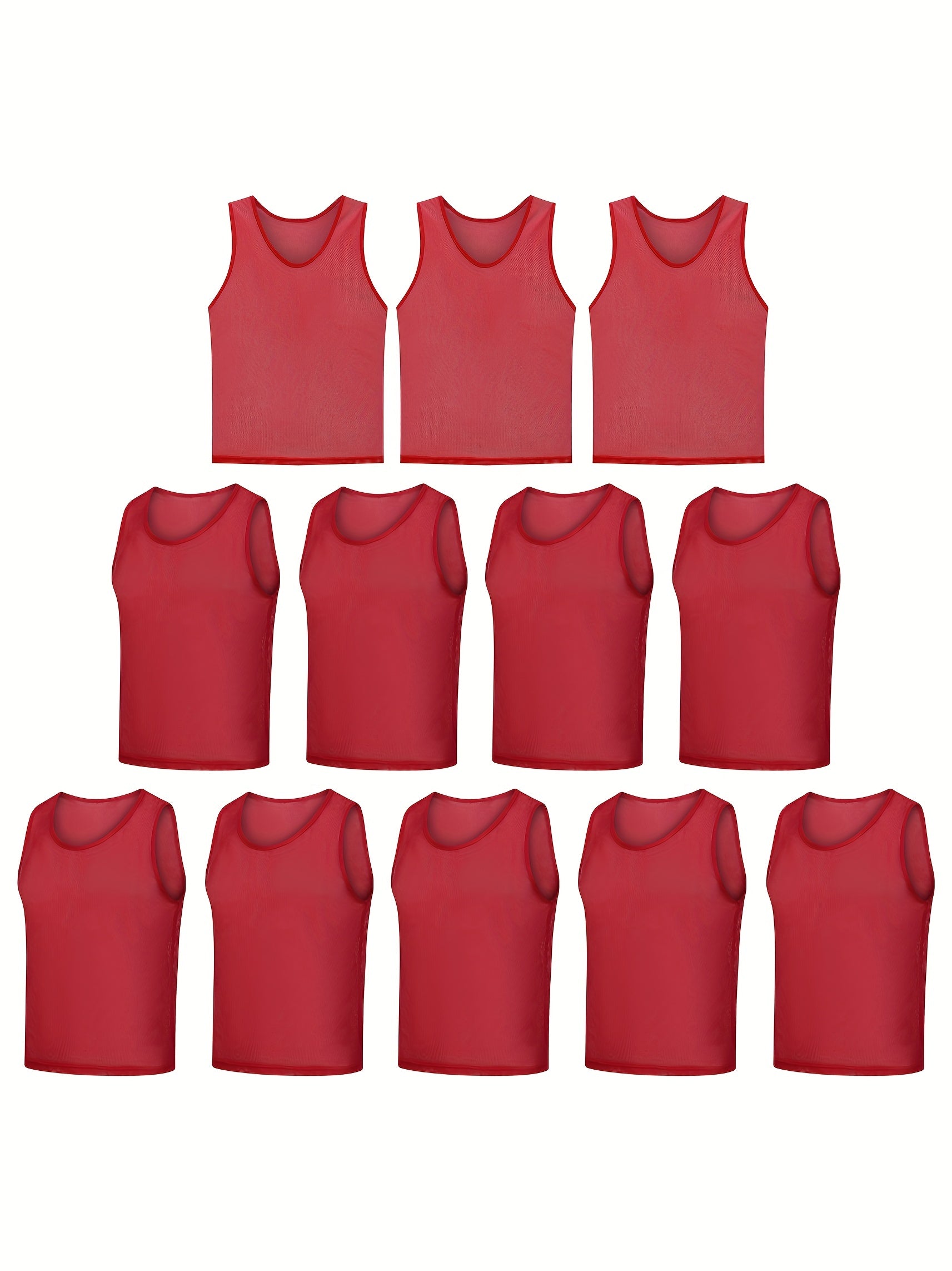 12pcs Men's Sleeveless Round Neck Tank Top for Summer Training